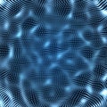 Array with Dynamic Particles. 3d Futuristic technology style. Abstract Background. Texture. Glowing points. Royalty Free Stock Photo