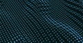 Array with Dynamic Particles. 3d Futuristic technology style. Abstract Background. .Texture. Glowing points. Vector Illustration