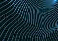 Array with Dynamic Particles. 3d Futuristic technology style. Abstract Background. .Texture. Glowing points. Vector Illustration
