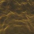 Array with Dynamic Particles. 3d Futuristic technology style. Abstract Background. Texture. Glowing points. Vector Illustration Royalty Free Stock Photo