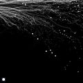 Array with Dynamic Particles. 3D Technology Style. Abstract Background. Vector Illustration