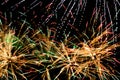 Array of Fireworks Explosions