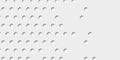 Array or grid of inset white circles or cylinders background wallpaper banner texture fade out with copy space