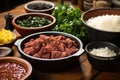 array of ingredients for feijoada displayed individually