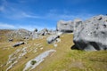 Array of limestone boulders, Castle Hill, New Zealand