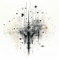 Algorithmic Art Array Isolated On White Background Image