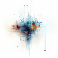 Algorithmic Art Array Isolated On White Background Image
