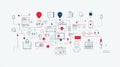 An Array of Optimized Technical Support Icons for Enhanced Customer Service Workflow Visuals