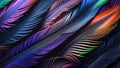Layered Feather Design with Overlapping Textured Arrangement Royalty Free Stock Photo
