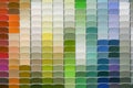 Paint Color Chips in Many shades