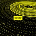 Array with Particles. Abstract Dynamic Background. Technology Vector Illustration. Modern Pattern Created from Circles Royalty Free Stock Photo