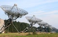 An array of radio telescopes in the Netherlands Royalty Free Stock Photo