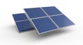 Array of Six Blue Solar Panels Arranged on a White Surface energy renewable Royalty Free Stock Photo