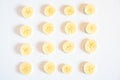 An Array of Sliced Banana Royalty Free Stock Photo