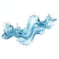 an array of tiny waves arranged in a cascading motion like a wt