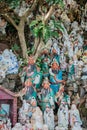 Array of Traditional Chinese God Statues in public area