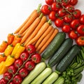 Array of vegetables for a background Royalty Free Stock Photo