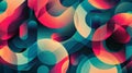 Colorful Abstract Background With Numerous Circles Royalty Free Stock Photo