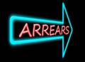 Arrears concept. Royalty Free Stock Photo
