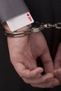 Arrest card sharper Royalty Free Stock Photo