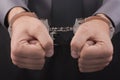 Arrest handcuffs Royalty Free Stock Photo