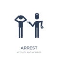 Arrest icon. Trendy flat vector Arrest icon on white background Royalty Free Stock Photo