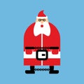 Arrested Santa Claus in handcuffs. Vector illustration