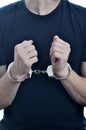 Arrested young men Royalty Free Stock Photo