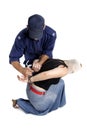 Arresting a criminal Royalty Free Stock Photo