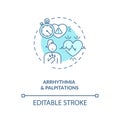 Arrhythmia and palpitations concept icon Royalty Free Stock Photo