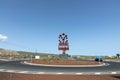 Moving sculpture on a roundabout in Arrieta on Lanzarote by the famous artist Cesar Manrique