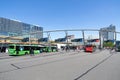 Arriva busses at central bus station in Leiden, The Netherlands Royalty Free Stock Photo
