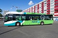 Arriva Van Hool A300 hybride bus in Leiden, The Netherlands Royalty Free Stock Photo