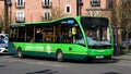 Arriva passenger bus in green Shrewsbury Park and Ride paint scheme