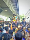 The arrival ceremony of Ganapati Bappa, at India Mumbai.