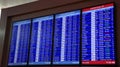 Arrivals and departures of flights in Dallas.