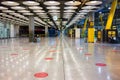 Arrivals hall in terminal 4 of Adolfo Suarez Madrid Barajas airport Royalty Free Stock Photo