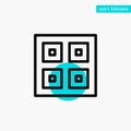 Arrived, Boxes, Delivery, Logistic, Shipping turquoise highlight circle point Vector icon
