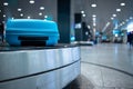 Arrived luggage going around on a conveyor belt Royalty Free Stock Photo