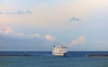 Arriving ferry to Trelleborg harbor