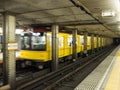 Arriving Train at Tokyo Metro Station