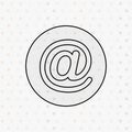 arroba icon design Royalty Free Stock Photo