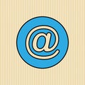arroba icon design Royalty Free Stock Photo