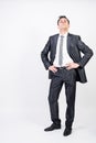 Arrogant man in suit Royalty Free Stock Photo