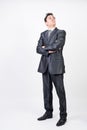Arrogant man in suit Royalty Free Stock Photo