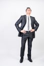 Arrogant man in suit Royalty Free Stock Photo