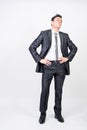 Arrogant man in suit Royalty Free Stock Photo