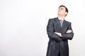 Arrogant man in suit Royalty Free Stock Photo