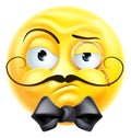 Arrogant Posh Snooty Gentleman Emoticon Emoji Icon