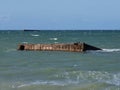 Arromanches Mulberry harbour Royalty Free Stock Photo